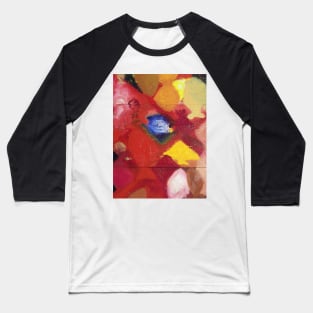 Impasto Triptych Side on Baseball T-Shirt